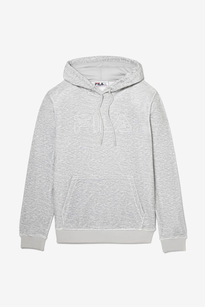 Fila Hoodie Mens Grey - Asher Velour - Philippines 2940683-IH